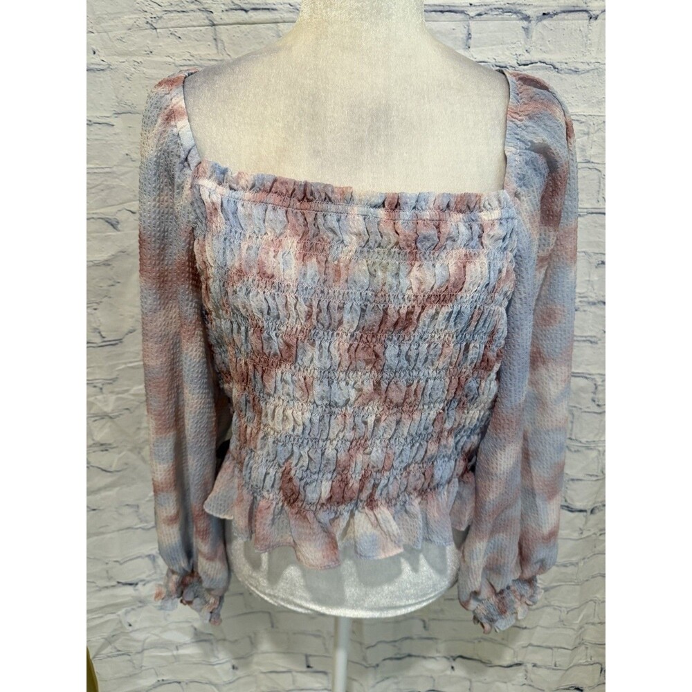 Future Collective boho tie-dye top women’s long sleeve size XXL